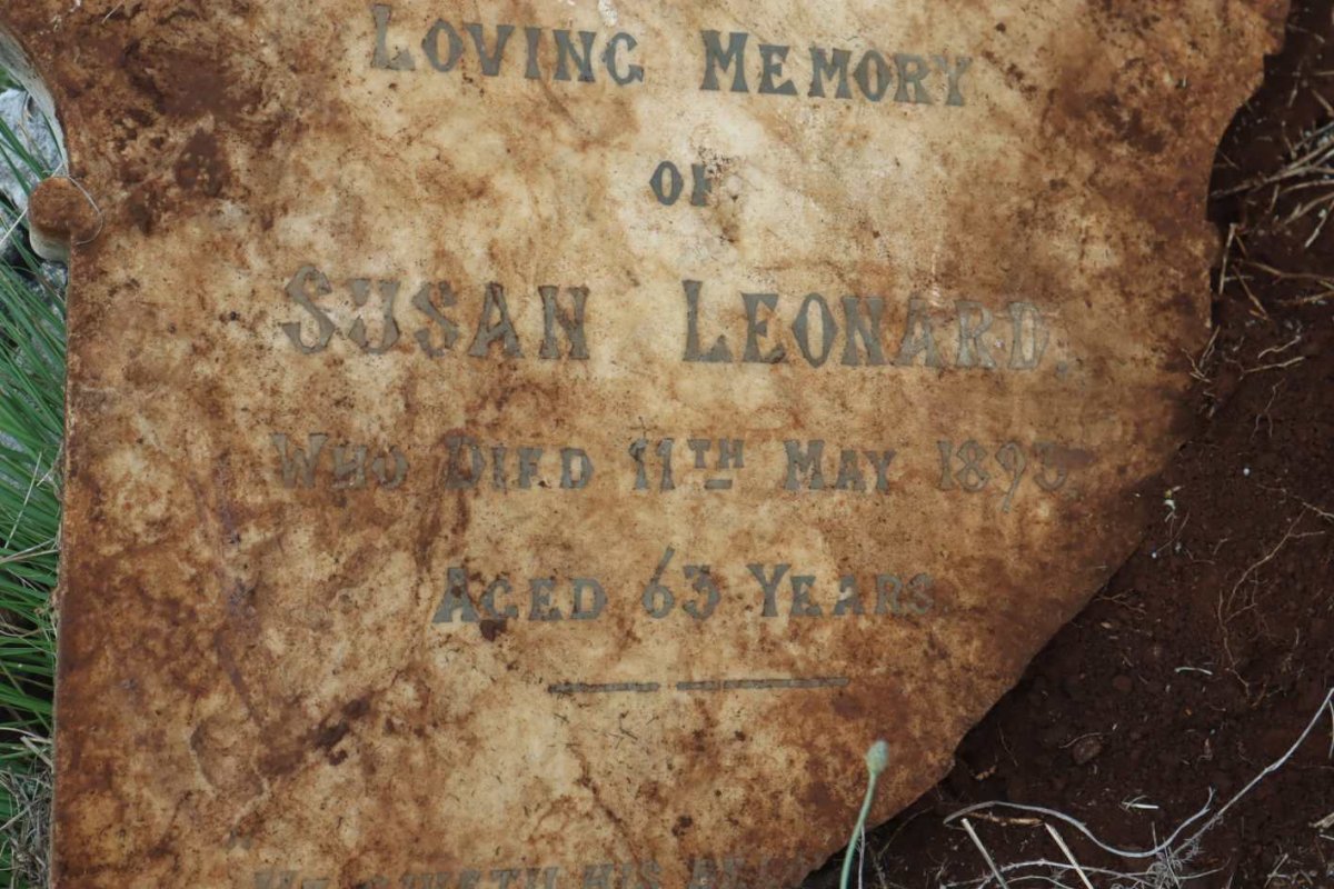 LEONARD William Weston -1902 &amp; Susan -189?