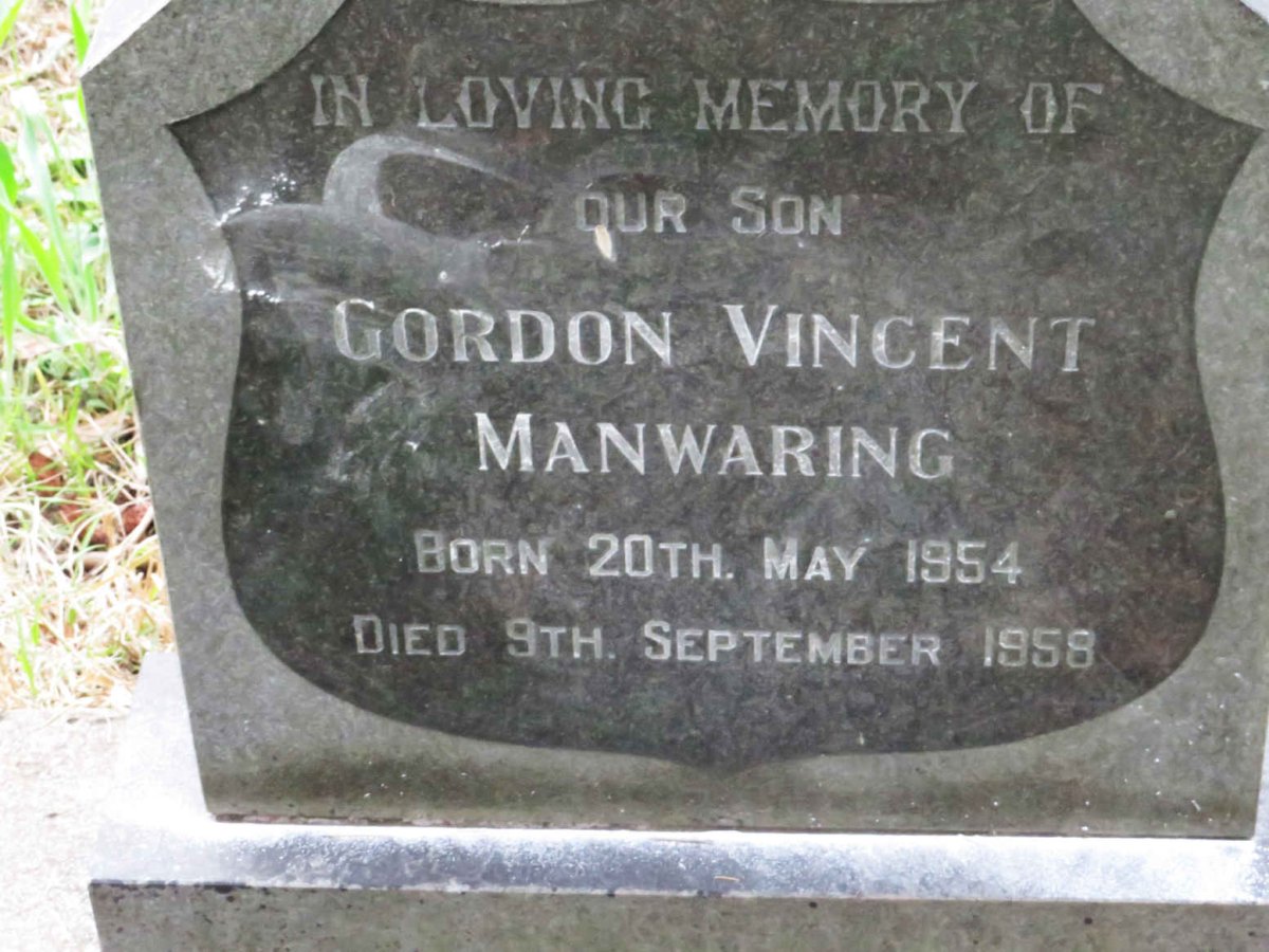 MANWARING Gordon Vincent 1954-1958