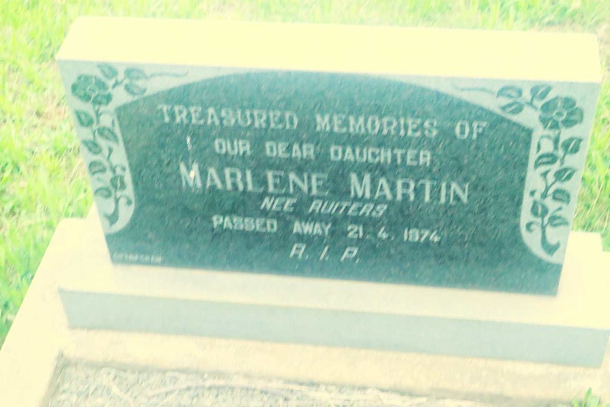 MARTIN Marlene nee RUITERS -1974