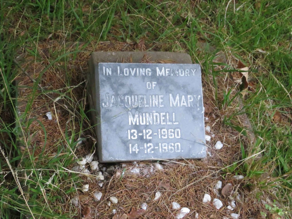 MUNDELL Jacqueline Mary 1960-1960