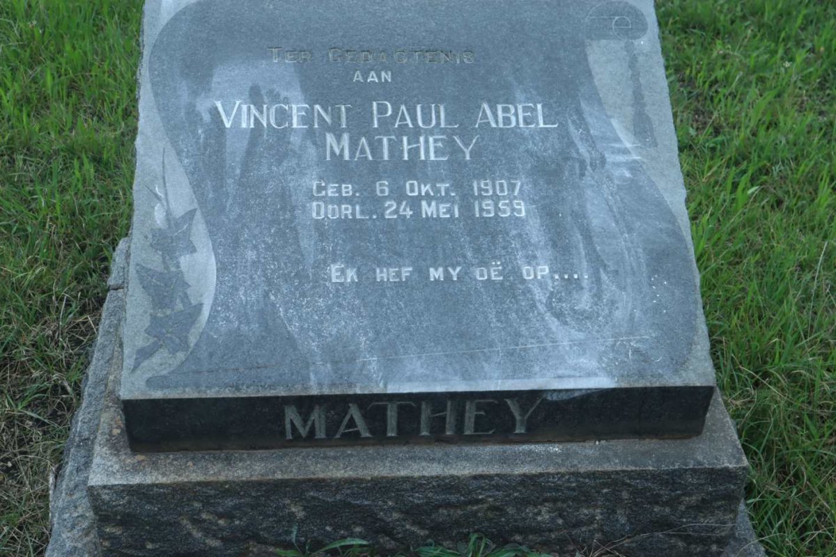 MATHEY Vincent Paul Abel 1907-1959