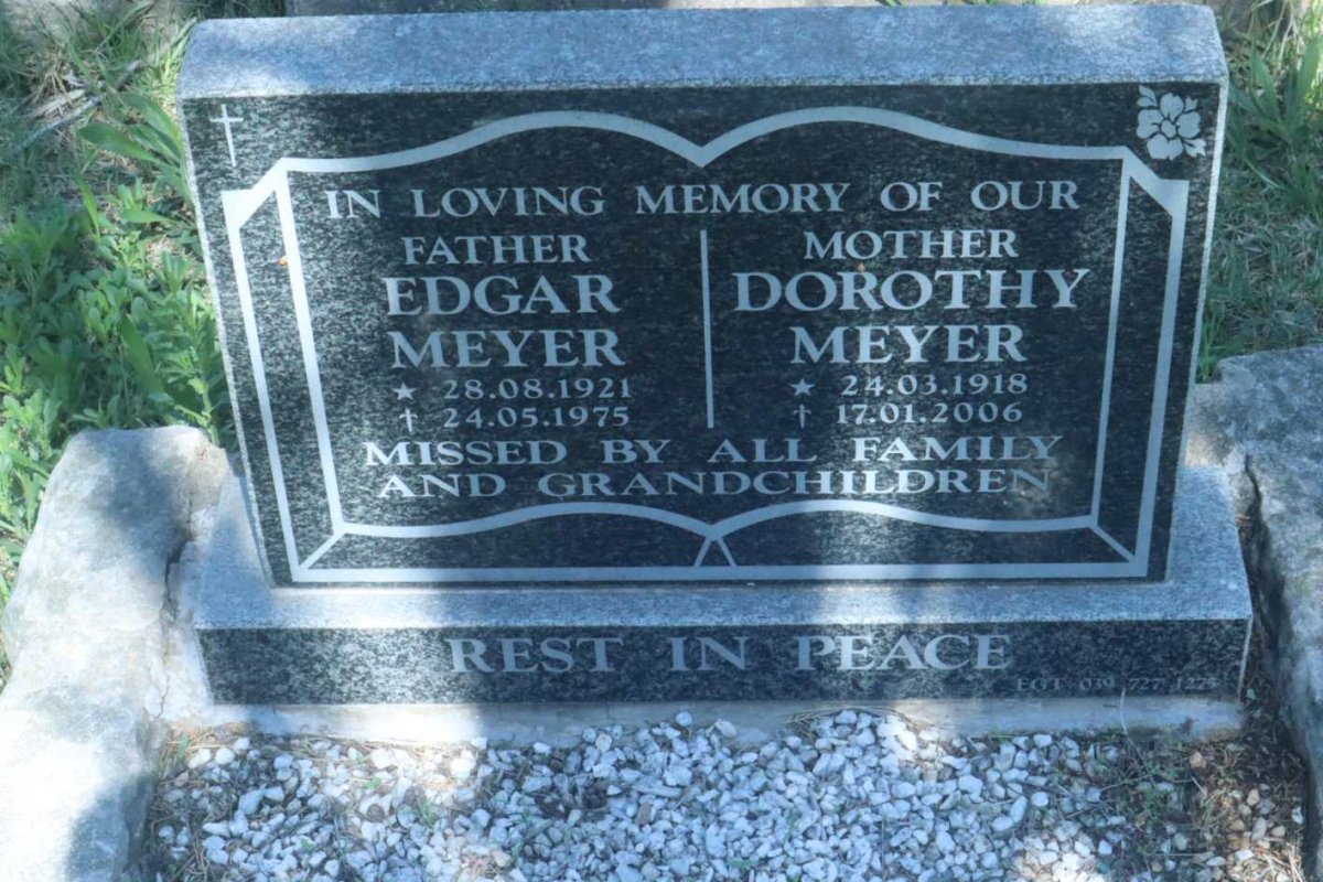 MEYER Edgar 1921-1975 &amp; Dorothy 1918-2006