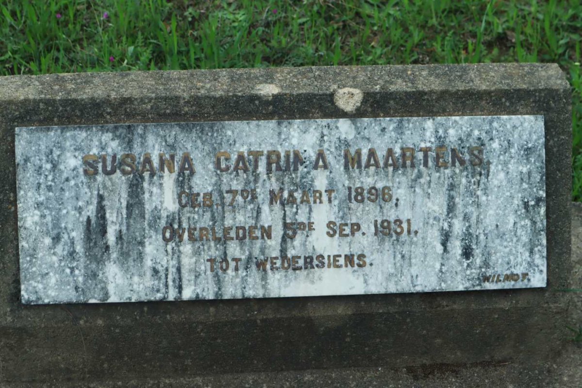 MAARTENS Susana Catrina 1896-1931