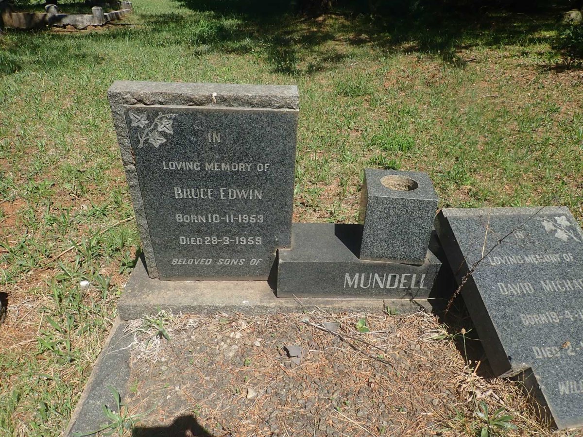 MUNDELL Bruce Edwin 1953-1959
