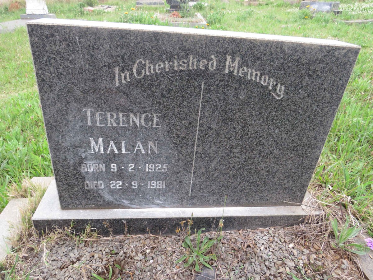 MALAN Terence 1925-1981