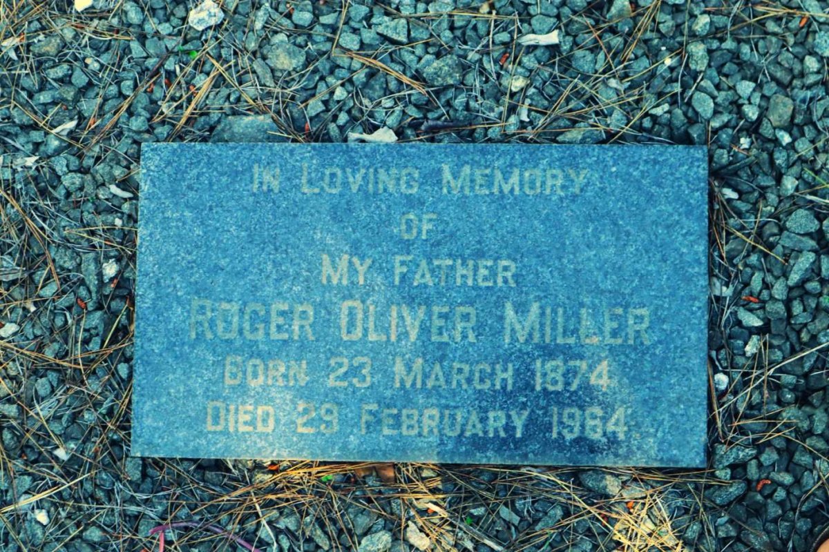 MILLER Roger Oliver 1874-1964