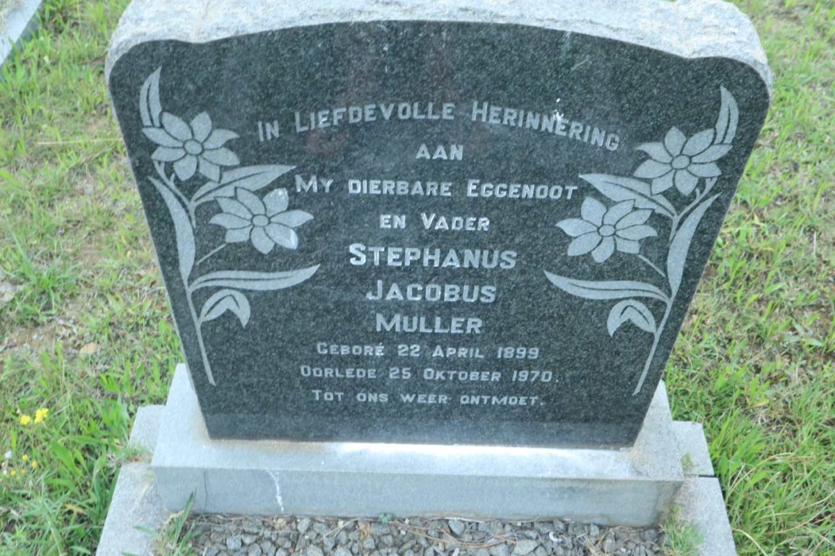 MULLER Stephanus Jacobus 1899-1970