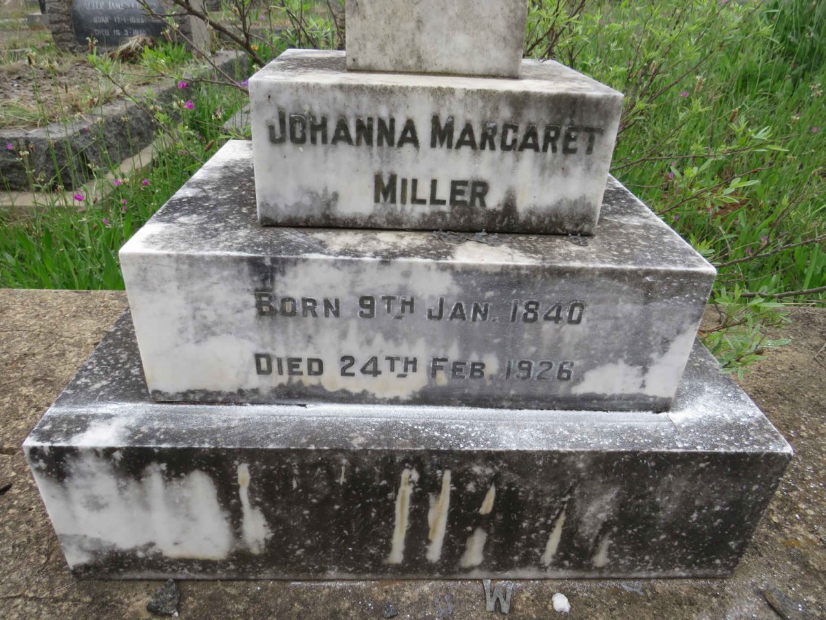 MILLER Johanna Margaret 1840-1926