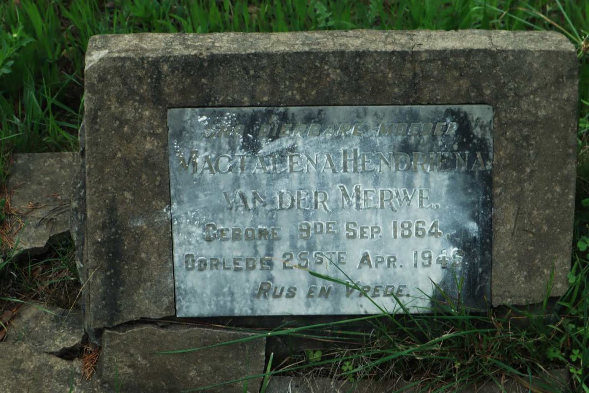 MERWE Magtalena Hendriena, van der 1864-1946
