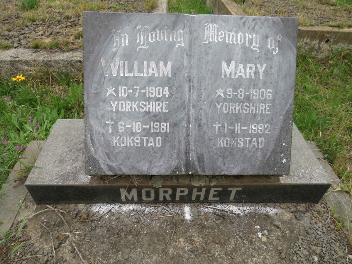 MORPHET William 1904-1981 &amp; Mary 1906-1992
