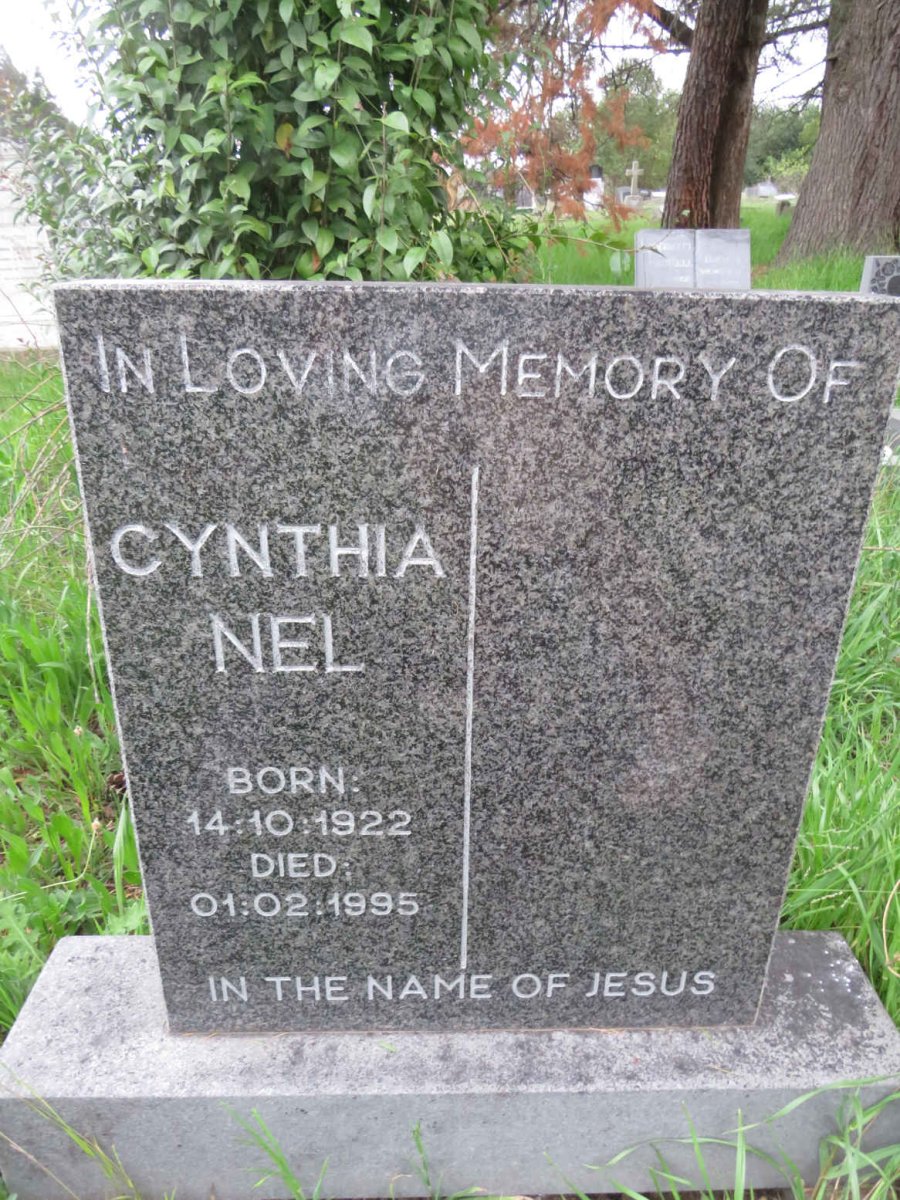 NEL Cynthia 1922-1995