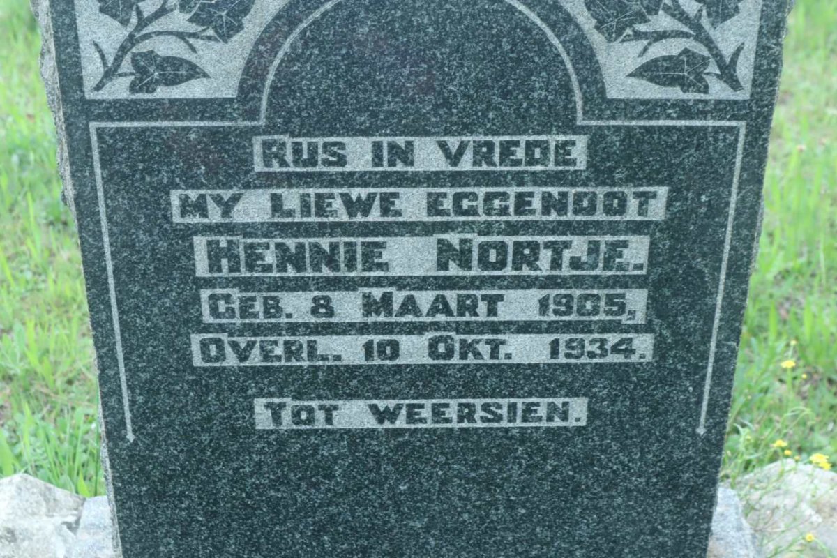 NORTJE Hennie 1905-1934
