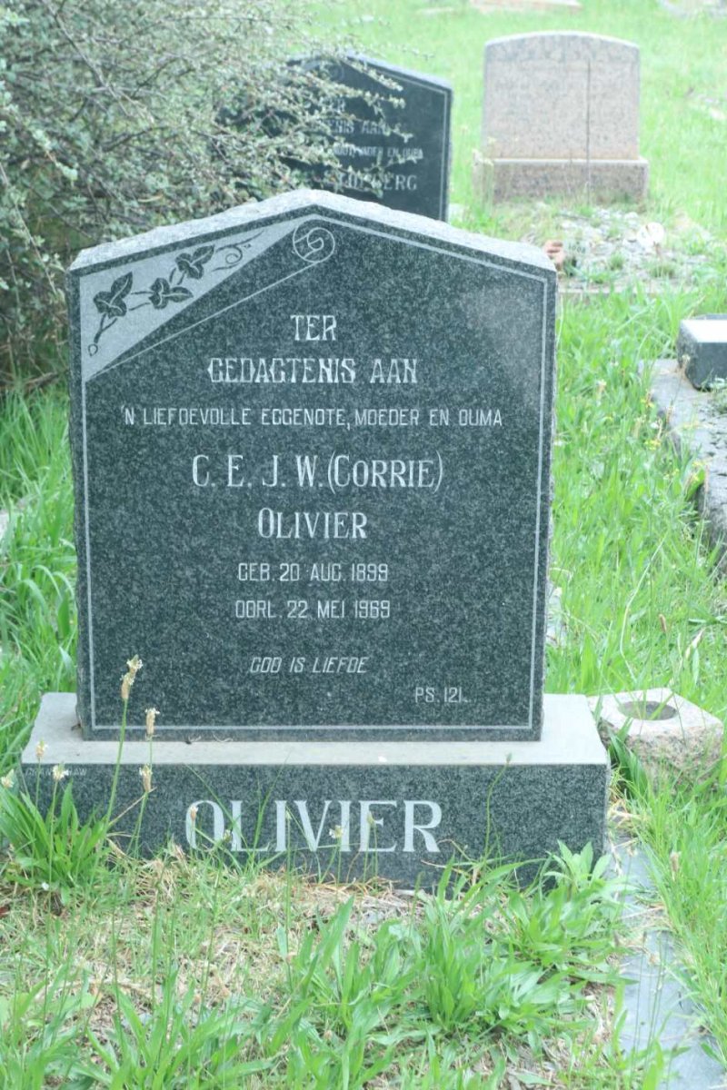 OLIVIER C.E.J.W. 1899-1969