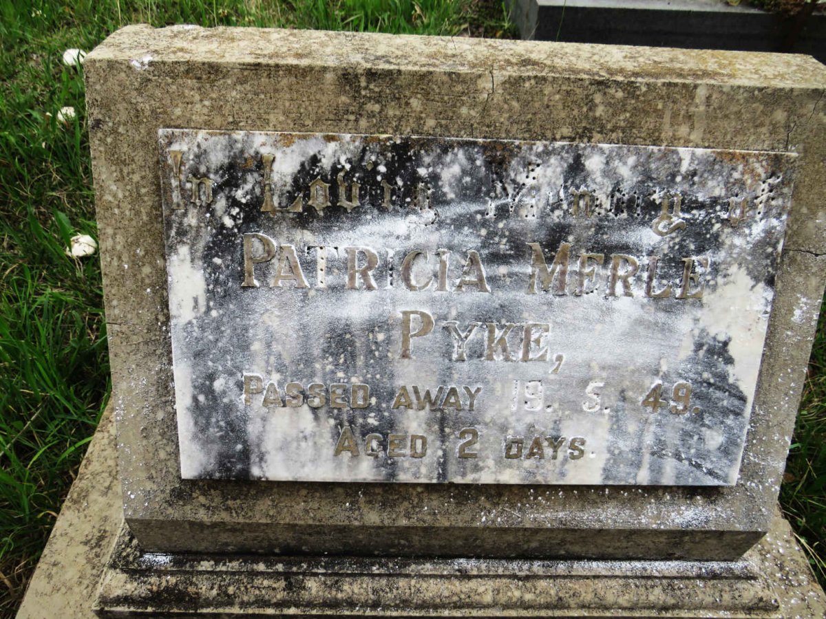 PYKE Patricia Merle -1949