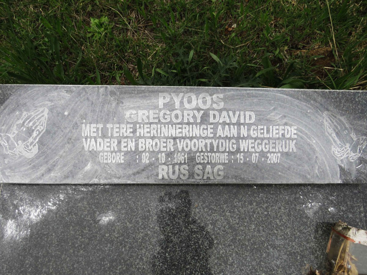 PYOOS Gregory David 1961-2007