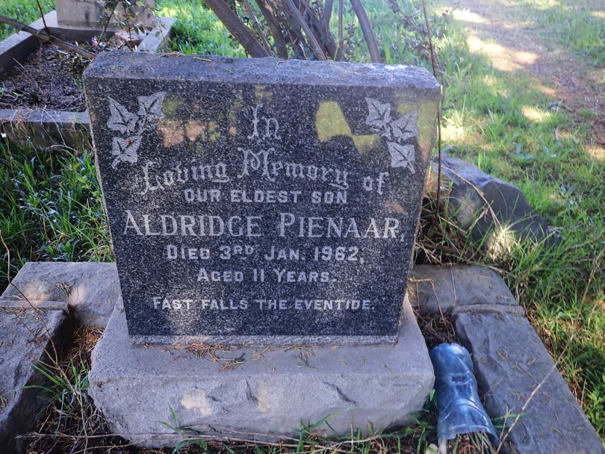 PIENAAR Aldridge -1962