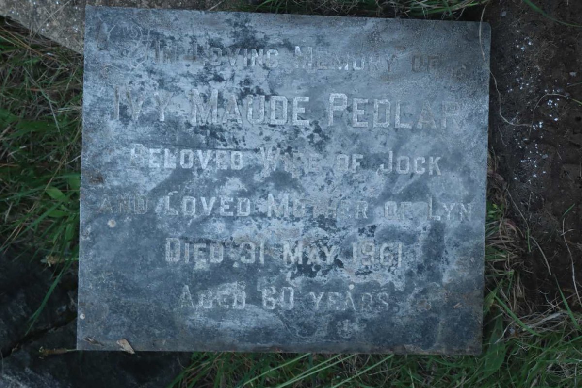 PEDLAR Ivy Maude -1961