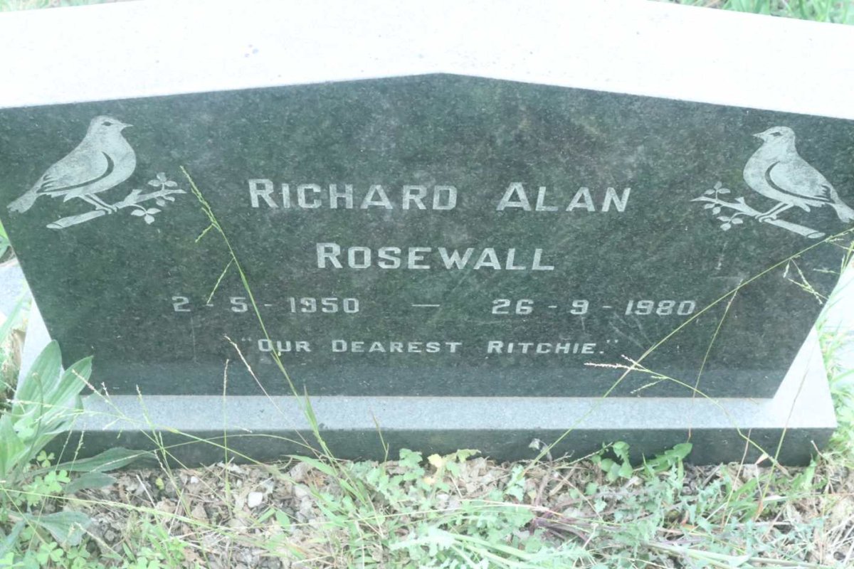 ROSEWALL Richard Alan 1950-1980