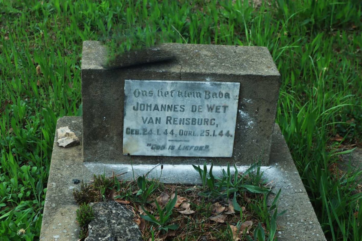 RENSBURG Johannes de Wet, van 1944-1944