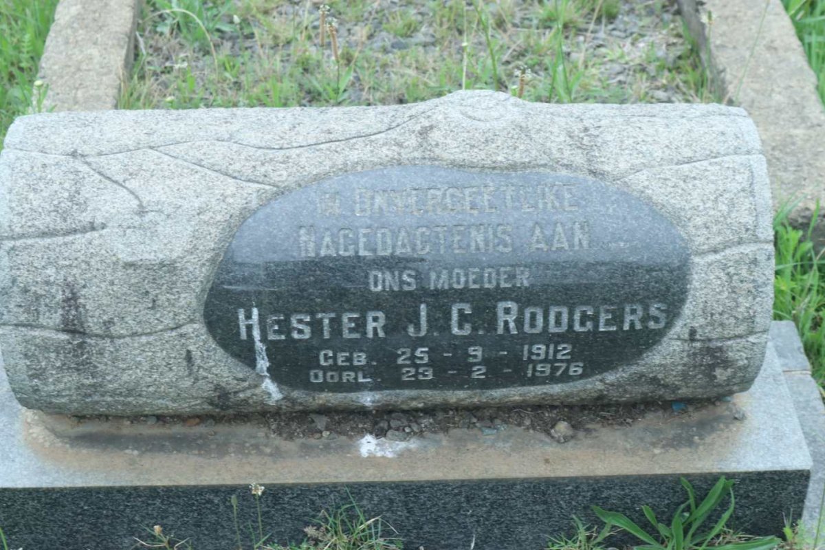 RODGERS Hester.J.C. 1912-1976