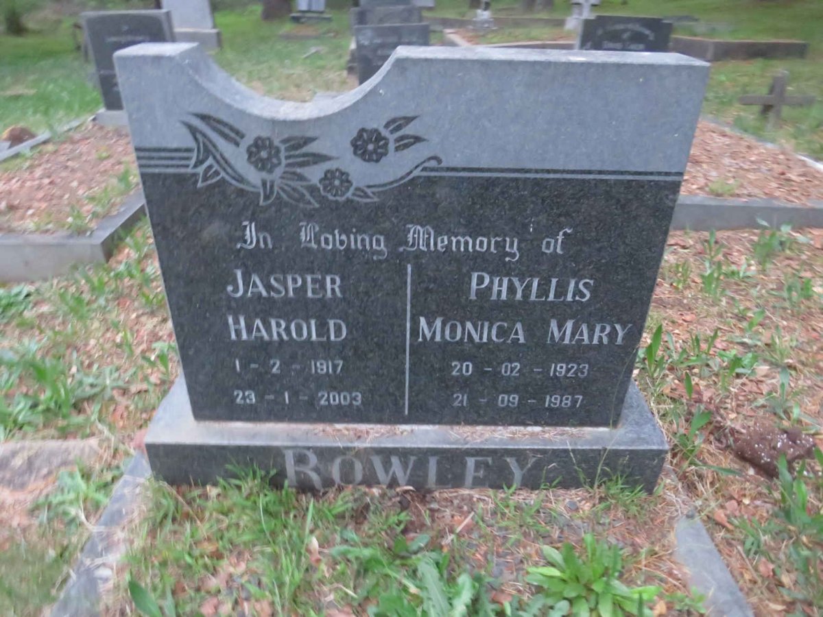 ROWLEY Jasper Harold 1917-2003 &amp; Phyllis Monica Mary 1923-1987