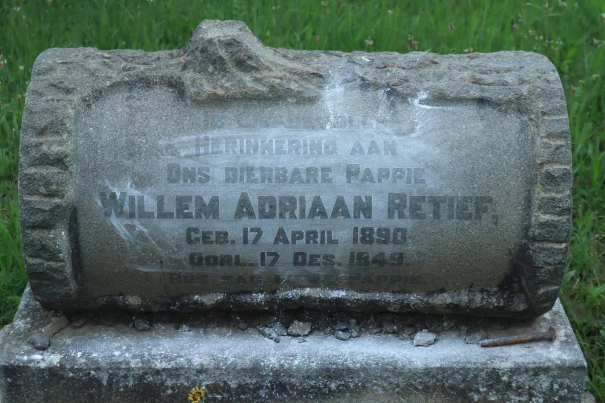 RETIEF Willem Adriaan 1890-1949