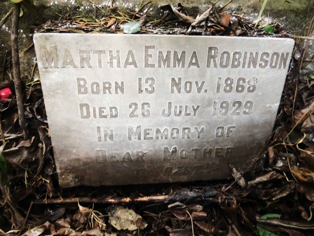 ROBINSON Martha Emma 1868-1929