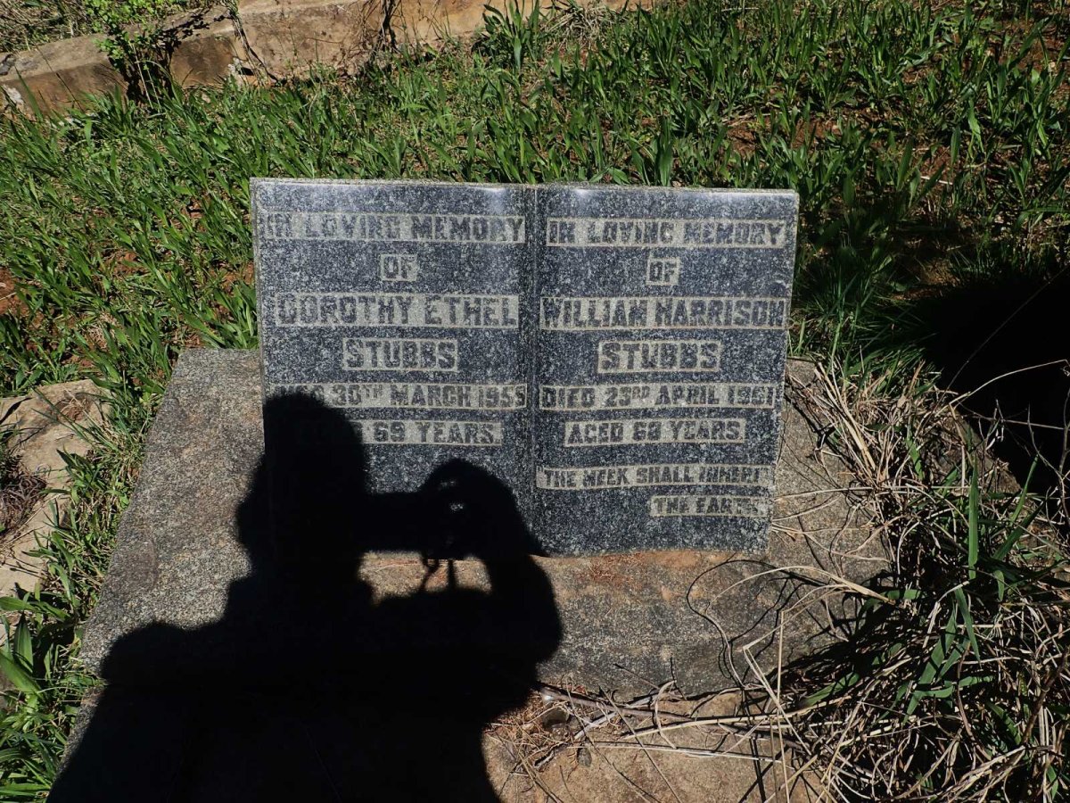 STUBBS William Harrison -1961 &amp; Dorothy Ethel -1959