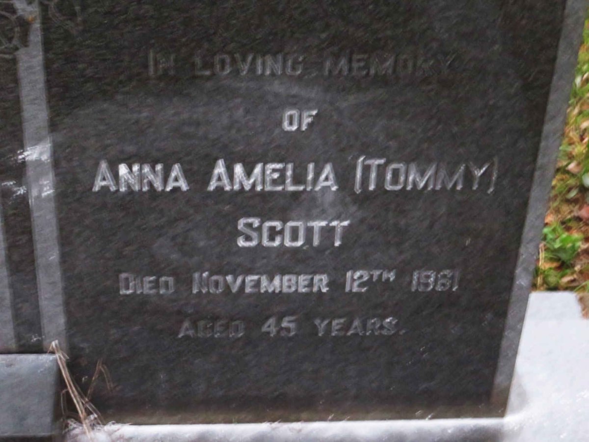 SCOTT Anna Amelia -1961