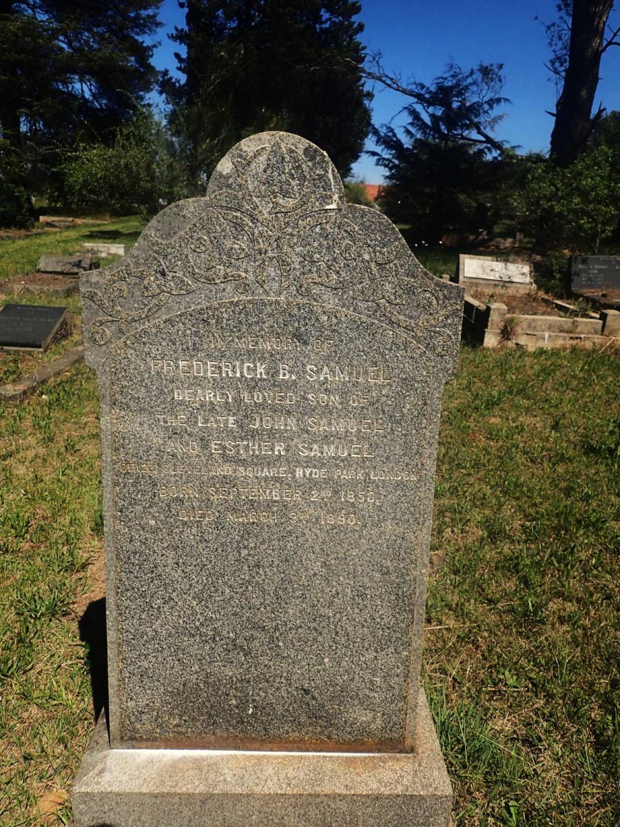SAMUEL Frederick B. 1850-1890