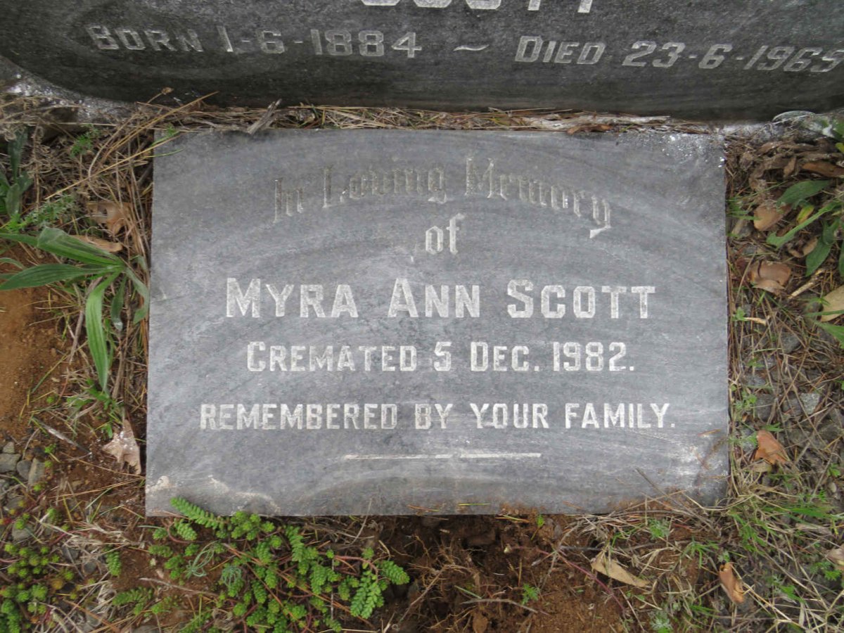 SCOTT Myra Ann -1982