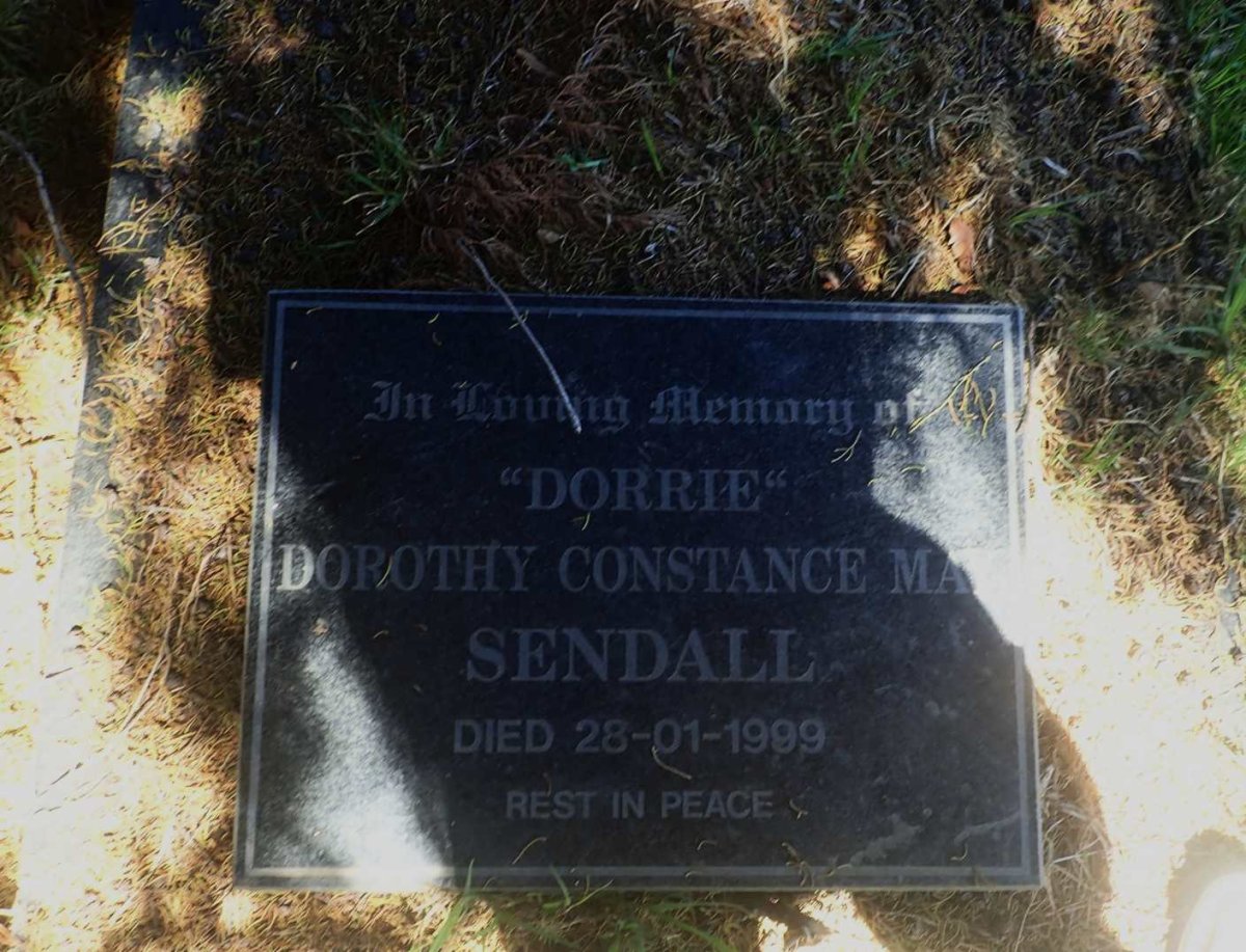 SENDALL Dorothy Constance May -1999