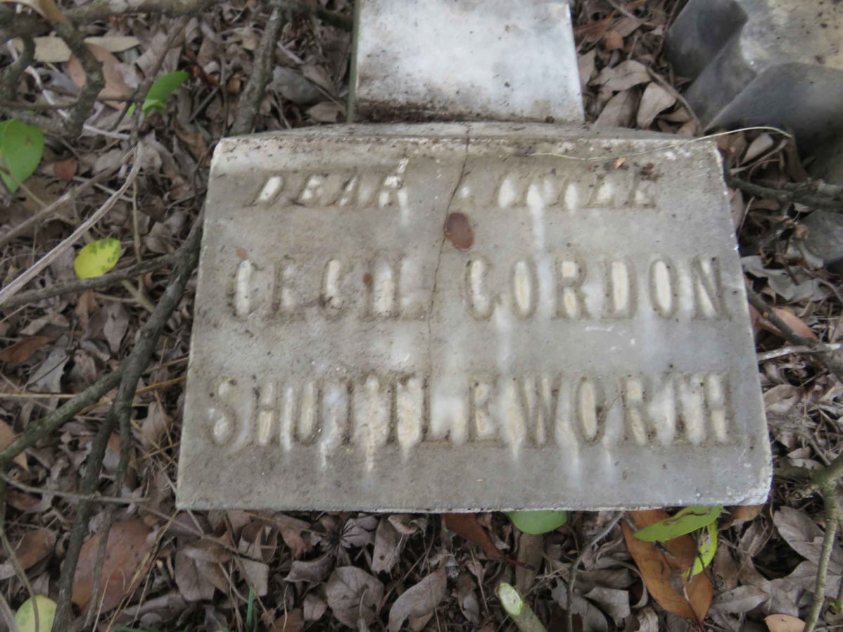 SHUTTLEWORTH Cecil Gordon 1899-1900