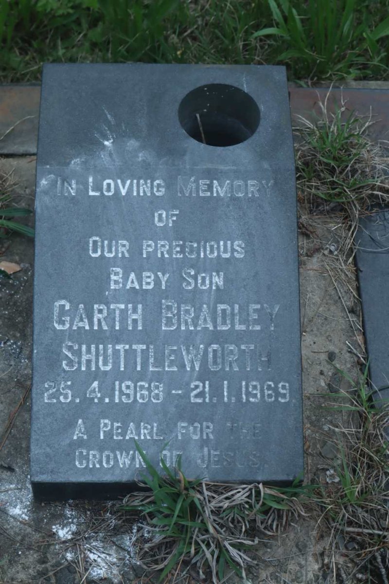SHUTTLEWORTH Garth Bradley 1968-1969