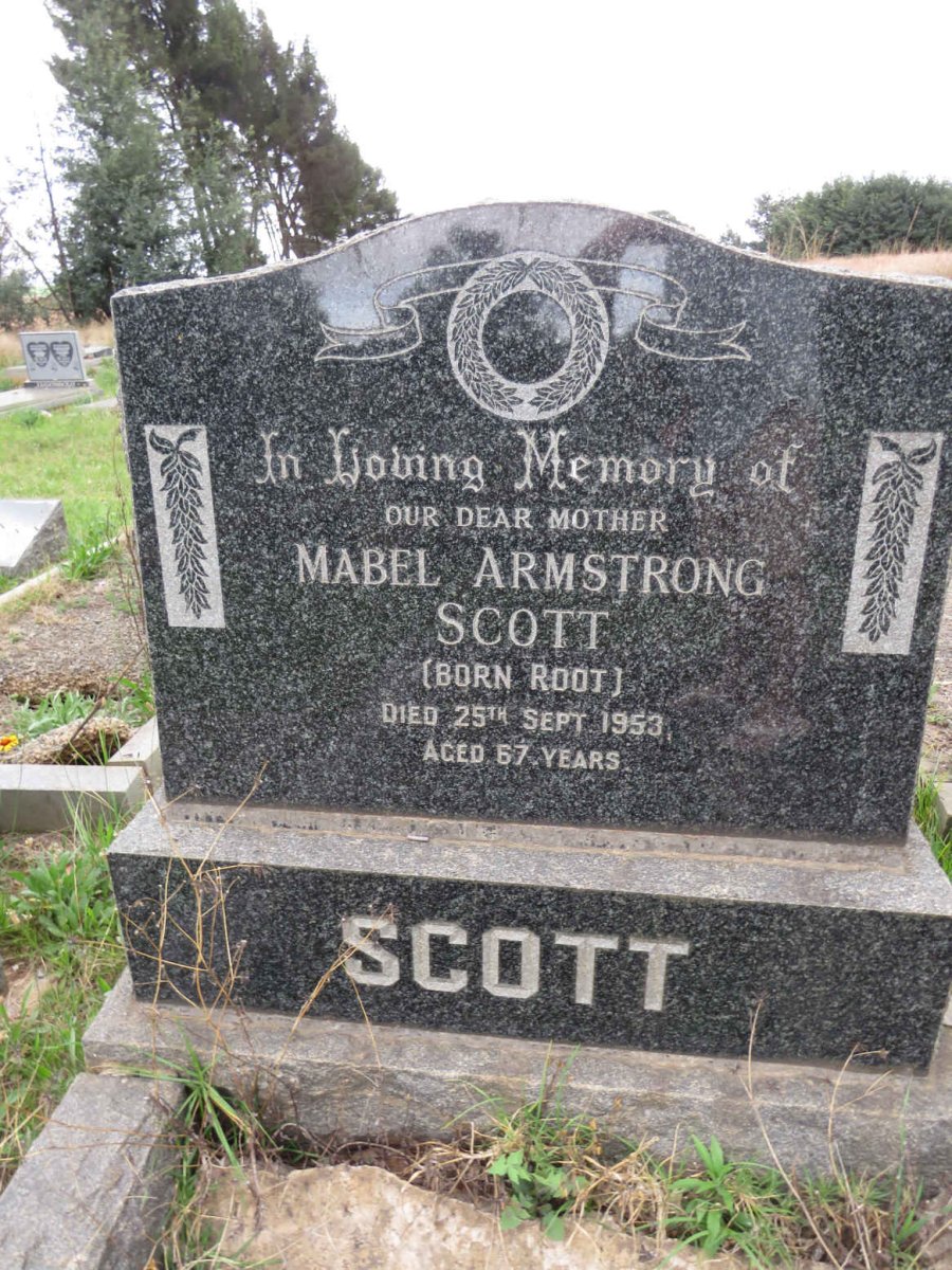 SCOTT Mabel Armstrong nee ROOT -1953