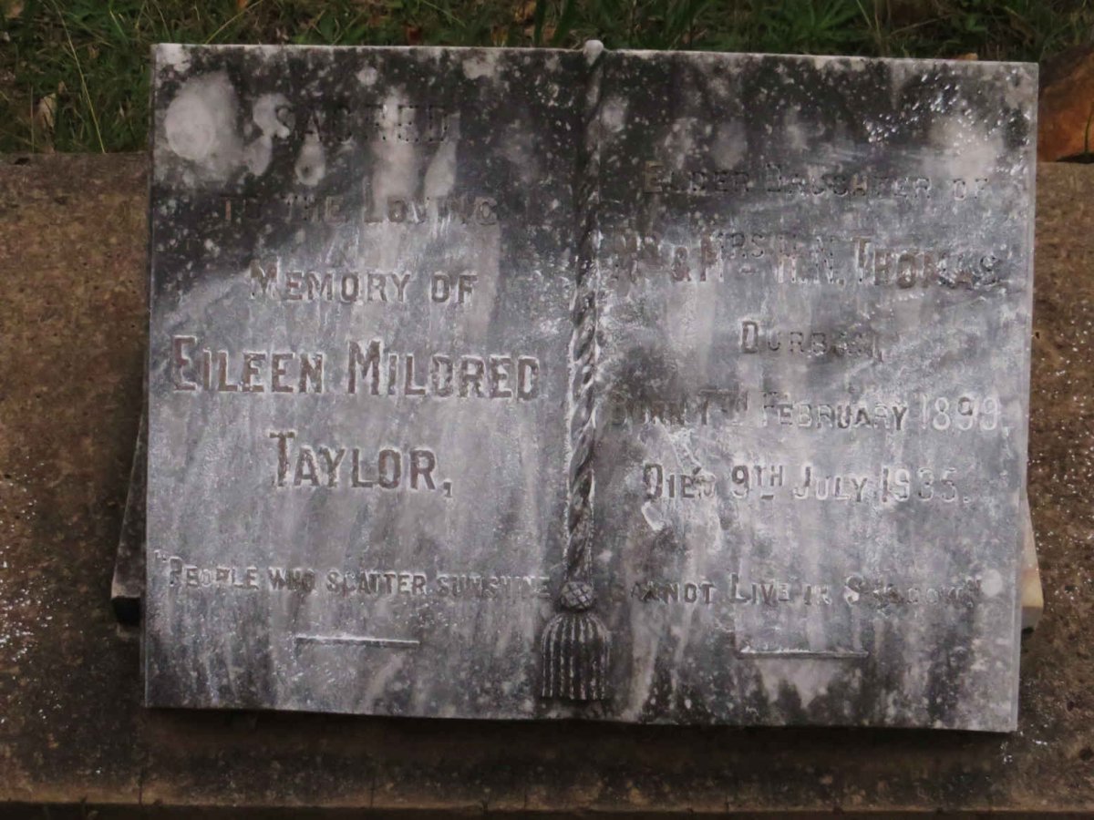 TAYLOR Eileen Mildred 1899-1935