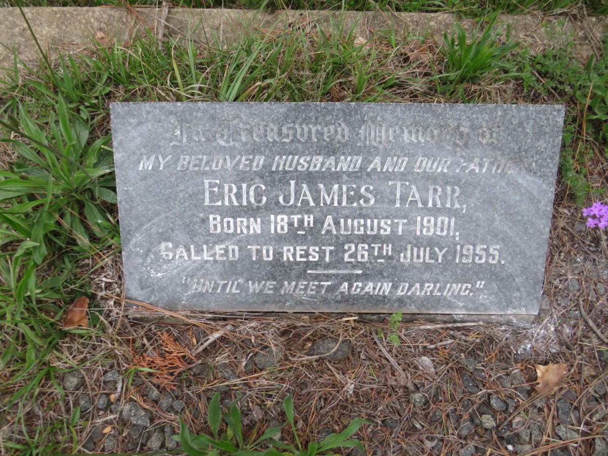 TARR Eric James 1901-1955