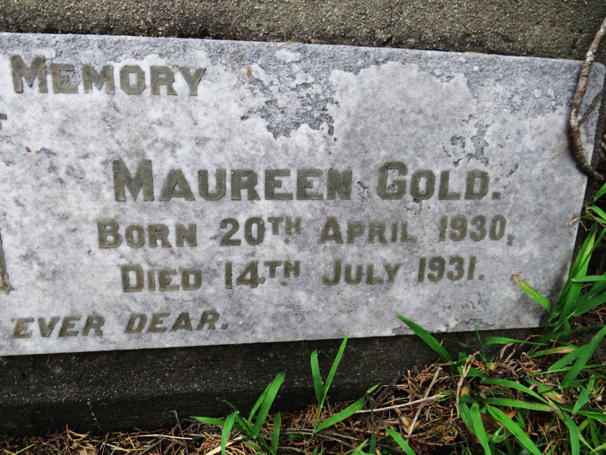 GOLD Maureen 1930-1931