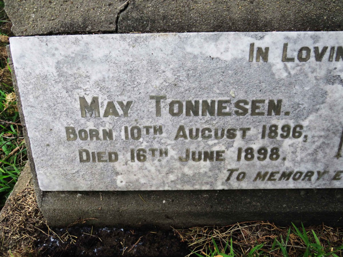 TONNESEN May 1896-1898