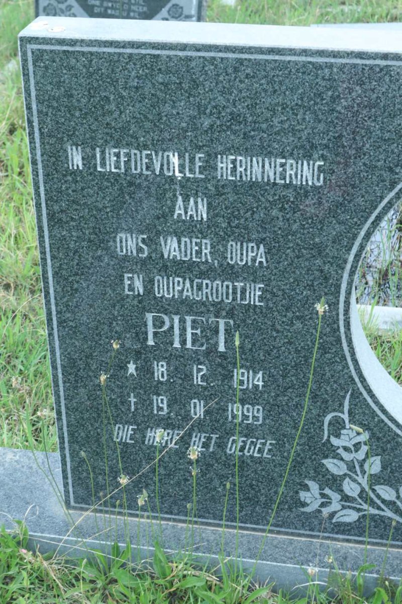 TONDER Piet, van 1914-1999 &amp; Kitty 1915-1998