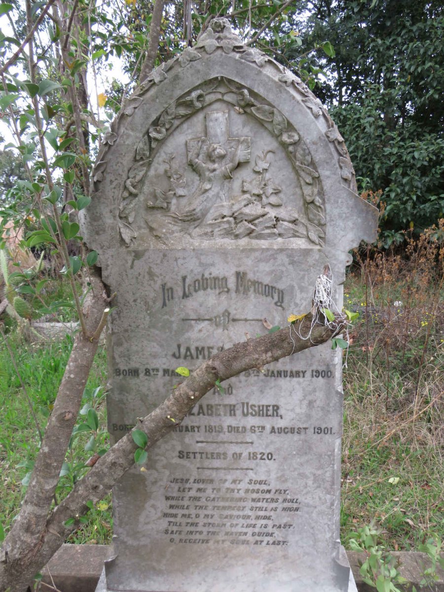 USHER James 1815-1900 &amp; Elizabeth 1819-1901