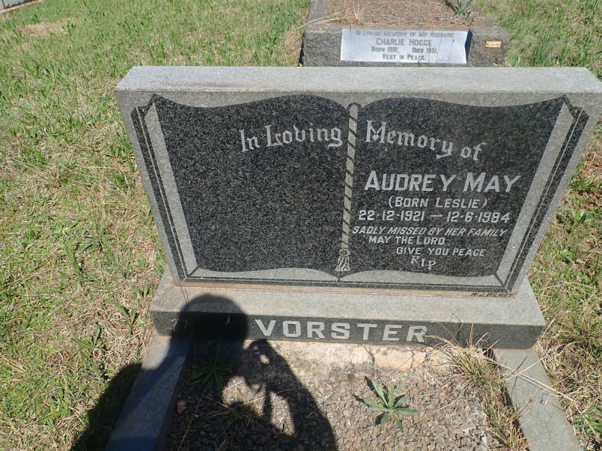 VORSTER Audrey May nee LESLIE 1921-1984