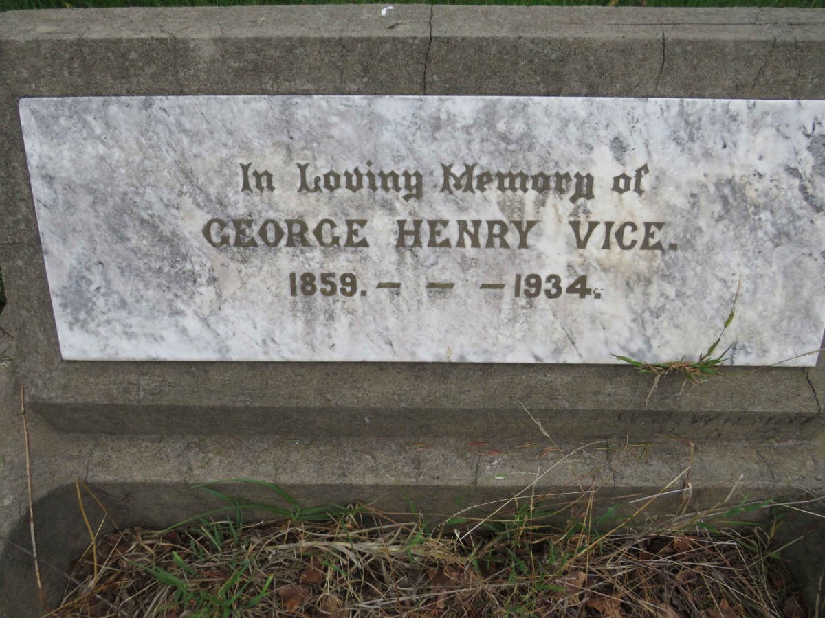 VICE George Henry 1859-1934