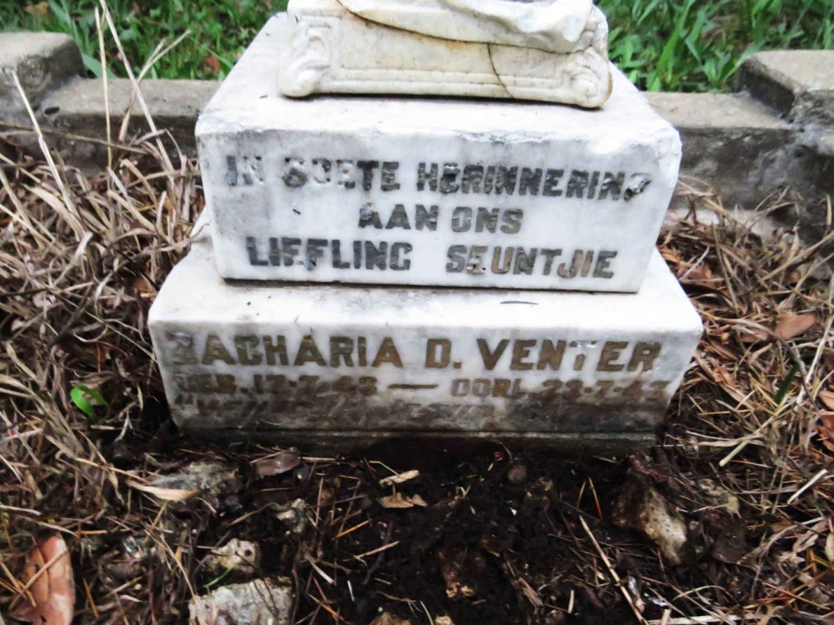 VENTER Zacharia D. 1943-1943