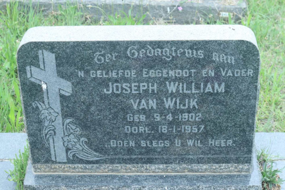 WIJK Joseph William, van 1902-1957
