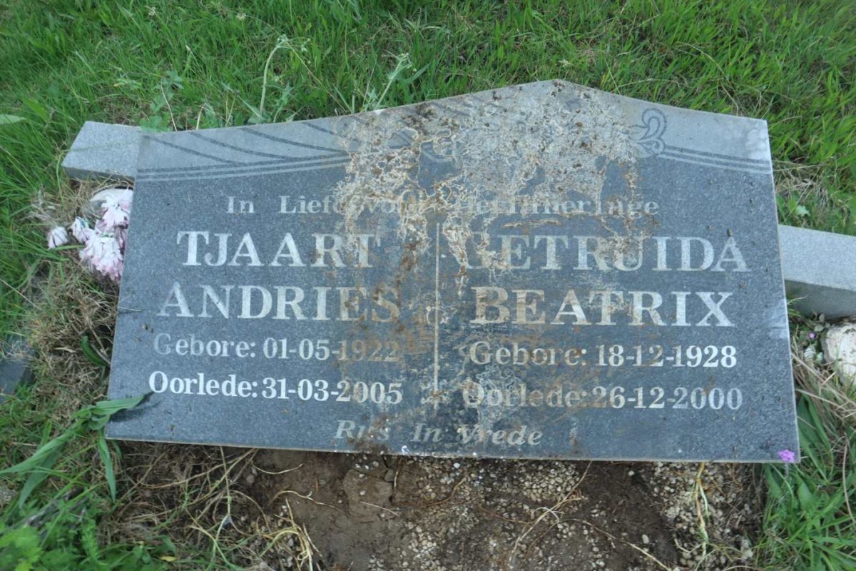 WALT Tjaart Andries, v.d. 1922-2005 &amp; Gertruida Beatrix 1928-2000