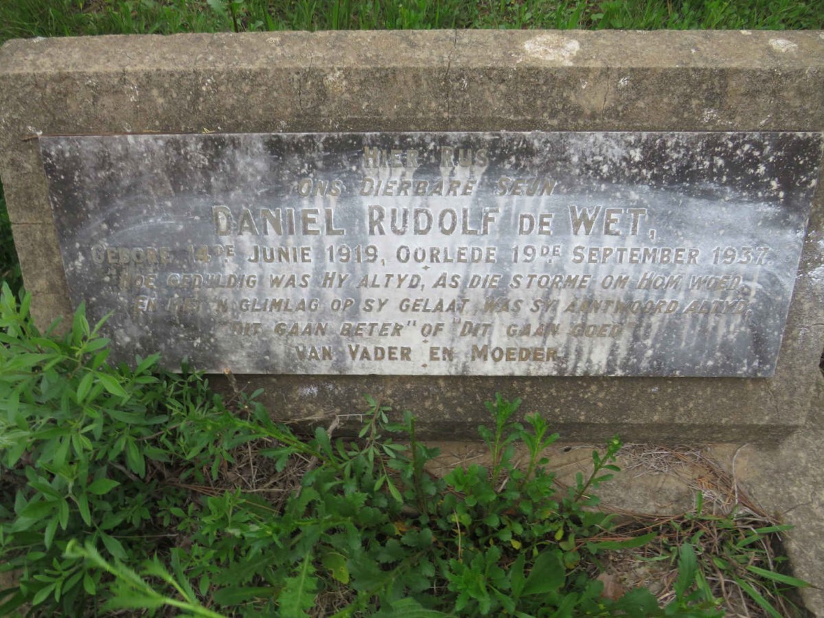 WET Daniel Rudolf, de 1919-1937