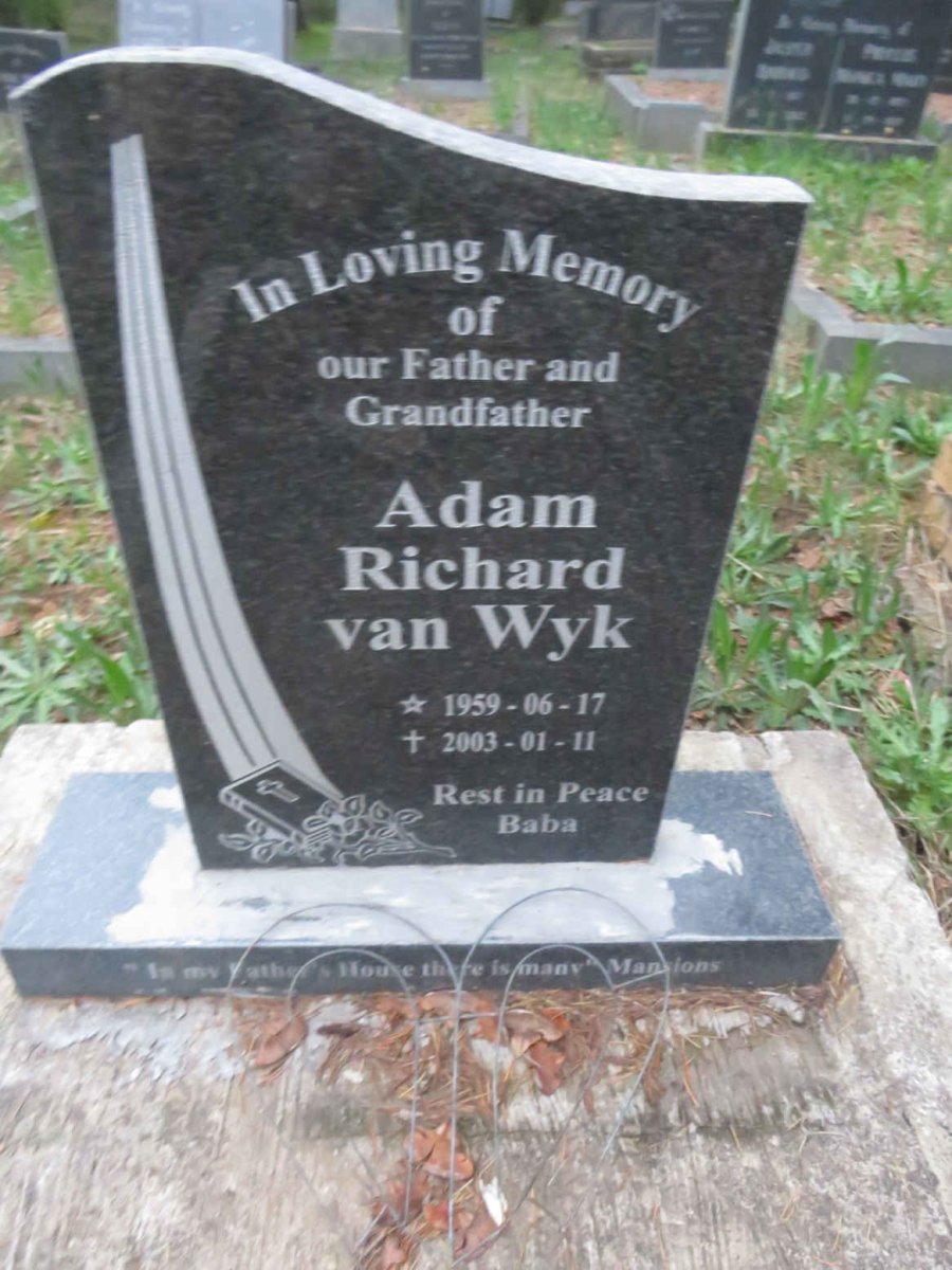 WYK Adam Richard, van 1959-2003