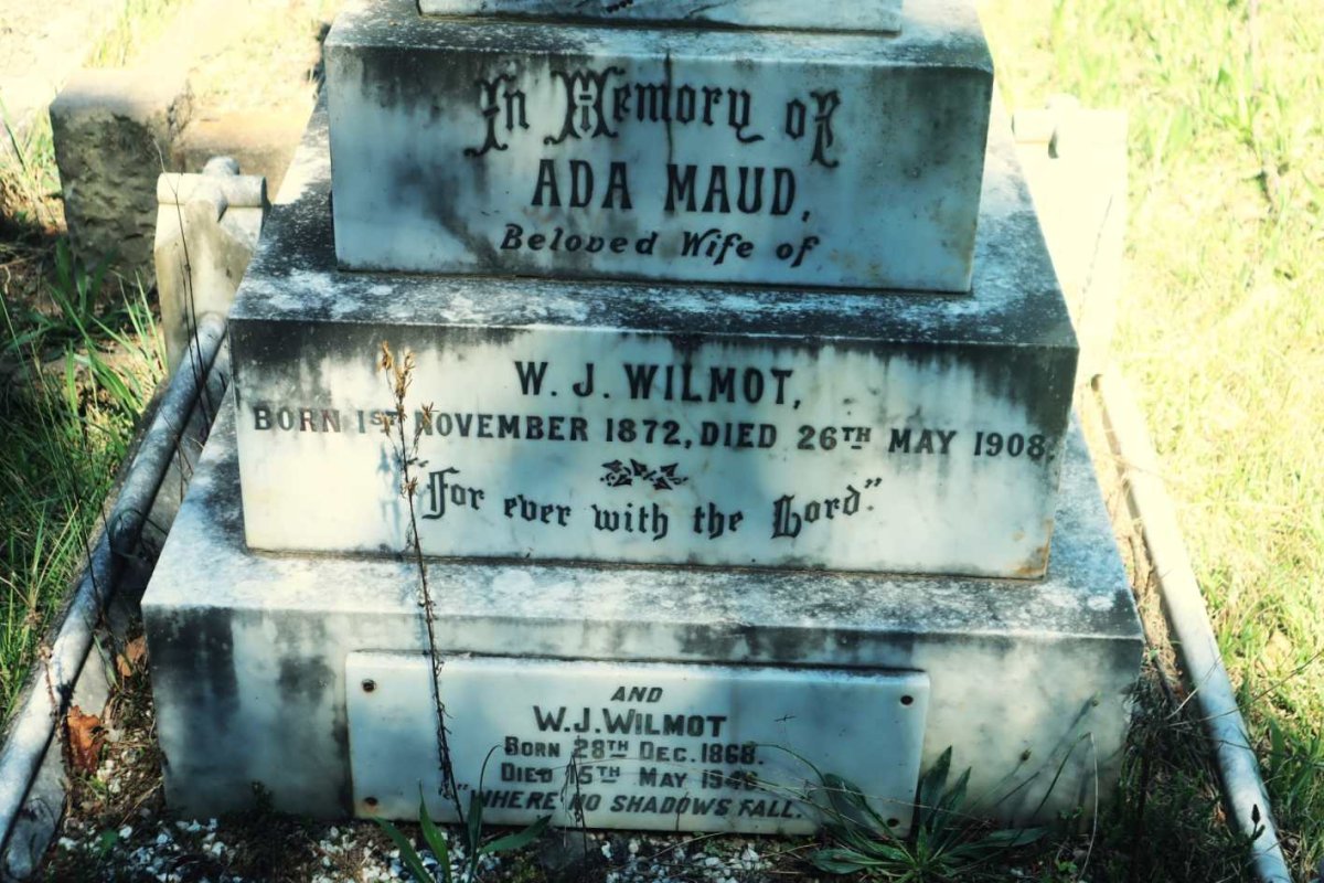 WILMOT W.J. 1868-1948 &amp; Ada Maud 1872-1908