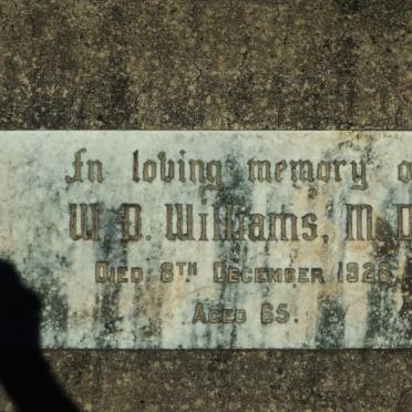 WILLIAMS W.D. -1928